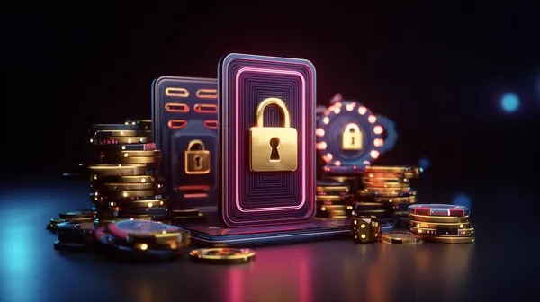 A person using their device against a moody casino-themed background, illustrating the smooth re-entry process at RK888.